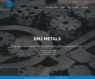 EmjMetals.lv(Metalworking company EMJ Metāls) Screenshot