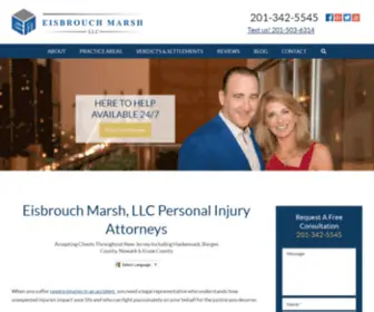 Emlawoffices.com(Personal Injury Lawyers New Jersey) Screenshot