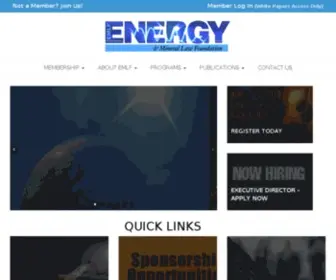 EMLF.org(Energy & Mineral Law Foundation (EMLF)) Screenshot