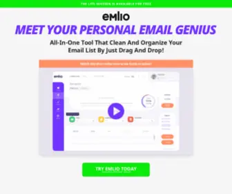 Emlio.com(Keeps Your Email Lists Clean & Organized) Screenshot