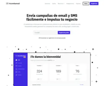 Emlsend.com(Acumbamail) Screenshot