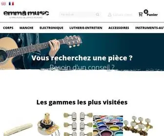 Emma-Music.com(Emma-Music, le spÃ©cialiste des piÃšces dÃ©tachÃ©es d'instruments Ã  cordes) Screenshot