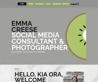 Emmacreese.com(Freelance Social Media Manager) Screenshot