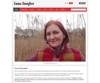 Emmadonoghue.com(The official Emma Donoghue website. Emma Donoghue) Screenshot