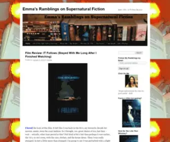 Emmameade.com(Emma's Ramblings on Supernatural Fiction) Screenshot