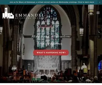 Emmanueldowntown.org(Emmanuel Episcopal Church) Screenshot