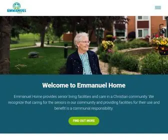 Emmanuelhome.ca(Christian seniors living) Screenshot