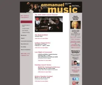 Emmanuelmusic.org(Emmanuel Music) Screenshot