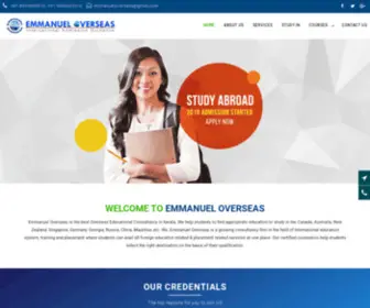 Emmanueloverseas.com(International admission guidance) Screenshot