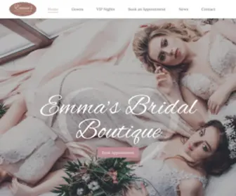 Emmasbridalboutique.ca(Bridal Shop Trenton) Screenshot