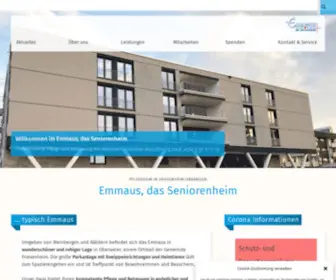 Emmaus-Online.de(Emmaus, das Seniorenheim) Screenshot