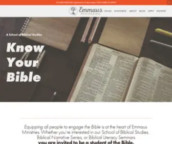 Emmausbibleministries.org(Emmaus Ministries) Screenshot