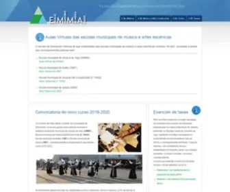 Emmavigo.org(Escolas Municipais de Música e Artes do Concello de Vigo) Screenshot