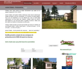 Emmechalets.com(Emme Chalets) Screenshot