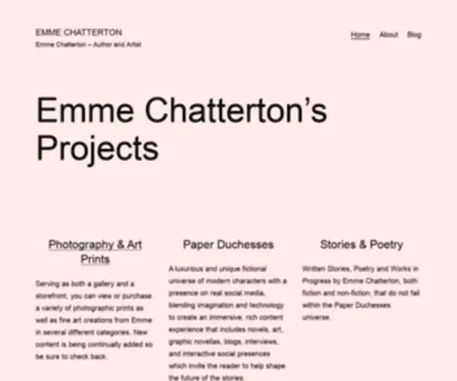 Emmechatterton.com(Emme Chatterton) Screenshot