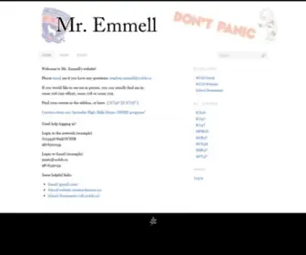 Emmell.org(Emmell's Courses @ WCSS) Screenshot
