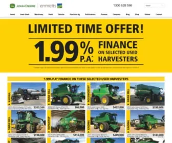 Emmetts.com.au(Emmetts John Deere) Screenshot