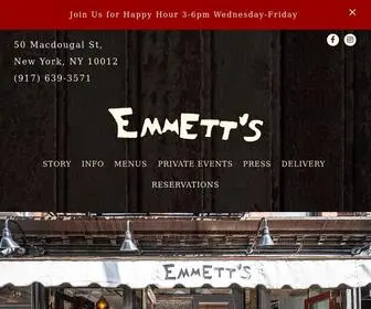 Emmettsnyc.com(Emmett's brings Chicago) Screenshot
