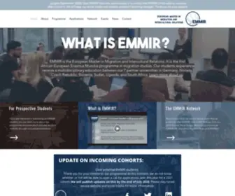 Emmir.org(The European Master in Migration and Intercultural Relations) Screenshot