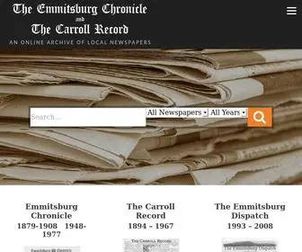 Emmitsburgchronicles.com(Emmitsburg chronicle 1879) Screenshot