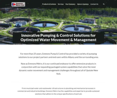 Emmonspump.com(Packaged Pump & Control Systems) Screenshot