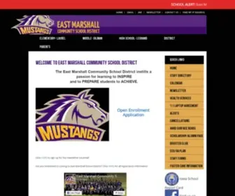 Emmustangs.org(EAST MARSHALL COMMUNITY SCHOOL DISTRICT) Screenshot