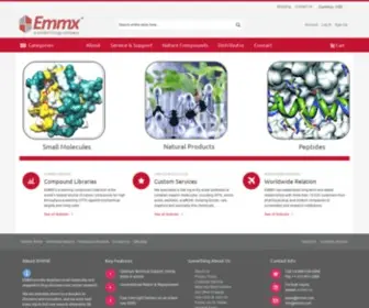 EMMX.com(Inhibitors, Peptides, Nature compounds) Screenshot