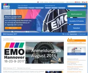 Emo-Hannover.de(EMO Hannover) Screenshot