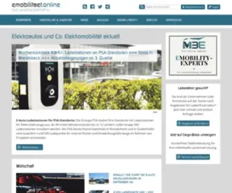 Emobilitaetonline.de(Elektroautos und Co: Elektromobilität aktuell) Screenshot