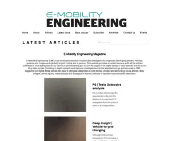 Emobility-Engineering.com(E-Mobility Engineering magazine) Screenshot