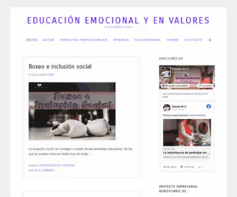 Emociones.eu(EDUCACIÓN EMOCIONAL y en VALORES) Screenshot