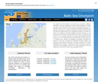 Emodnet-Baltic.eu(Baltic Sea Checkpoint) Screenshot