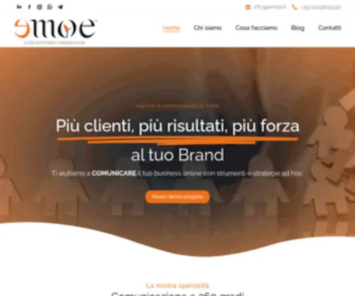 Emoe.it(Agenzia di Comunicazione e Marketing di Torino) Screenshot