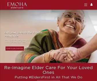 Emoha.com(In Home Elder Care Services) Screenshot