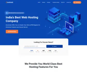 Emohost.com(India's Best And Cheap Web Hosting Company) Screenshot