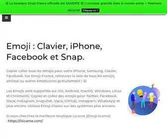 Emojifrance.fr(Emoji France) Screenshot