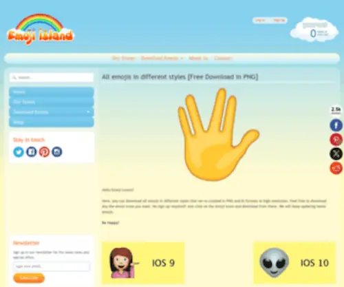 Emojiisland.com(Emoji Island) Screenshot