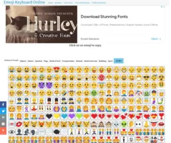 Emojikeyboard.org(Emoji Keyboard Online) Screenshot