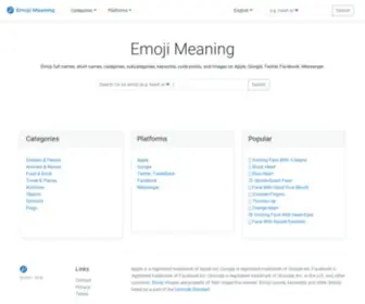 Emojimeaning.com(Emoji Meaning) Screenshot