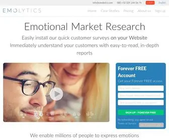 Emolytics.com(Measure emotions) Screenshot