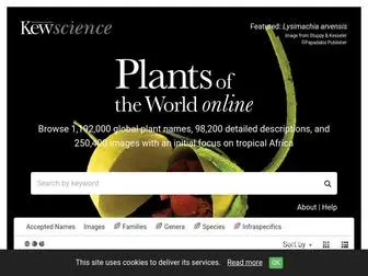 Emonocot.org(Plants of the World Online) Screenshot