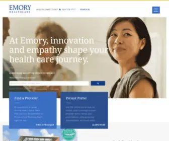 Emory.org(Atlanta Hospitals) Screenshot
