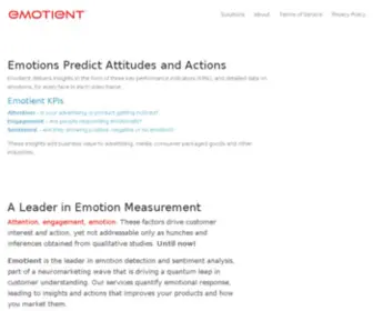 Emotient.com(Facial Expression Recognition Software) Screenshot