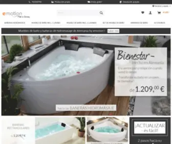 Emotion-24.es(Muebles de baño y bañeras de hidromasaje comprar barato en línea sin gastos de envío directamente de la fábrica) Screenshot