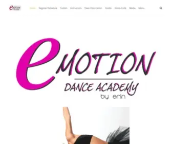 Emotiondanceacademybyerin.com(Emotion dance academy by Erin) Screenshot