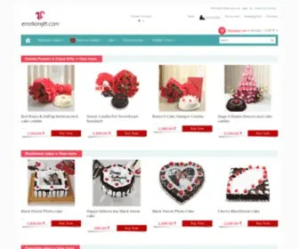 Emotiongift.com(Send cakes and flowers online with Emotiongift) Screenshot