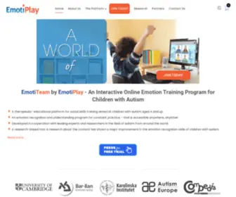 Emotiplay.com(For Children with Autism and Their Families) Screenshot