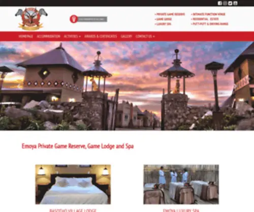 Emoya.co.za(Emoya Hotel & Spa) Screenshot