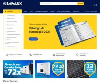 Empalux.com.br(A Empalux é uma dos maiores empresas de iluminação do Brasil) Screenshot