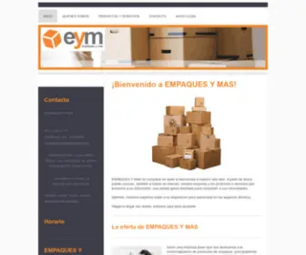 Empaquesymas.com(Bienvenido a EMPAQUES Y MAS) Screenshot